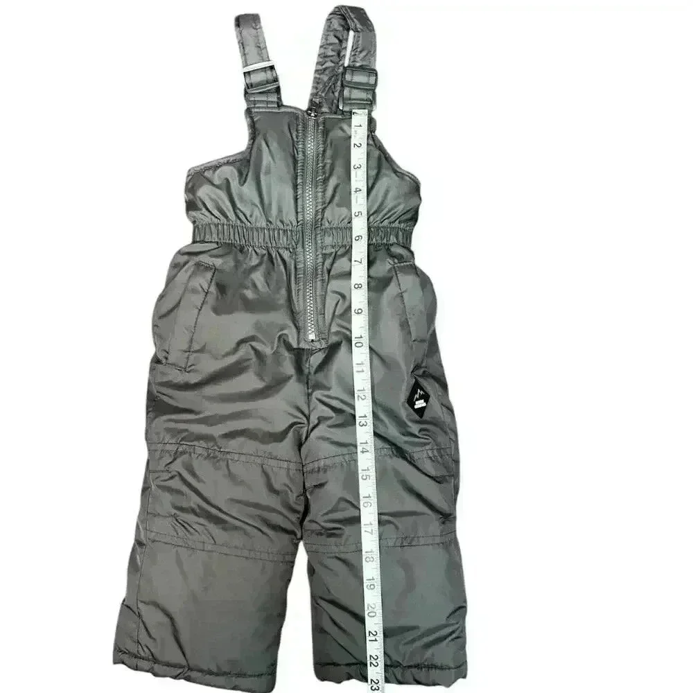 Ixtreme Outfitters Kids Sz 12M Gray Snow Pants Overalls Ski Bib